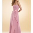 A-Line/Princess Strapless Floor-Length Chiffon Bridesmaid dress for brides new Style(BMD0032)