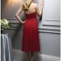 A-Line/Princess Strapless Tea-length Satin Bridesmaid dress for brides new Style(BMD0057)