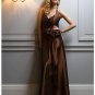 A-Line/Princess Halter Top Floor-Length Satin Bridesmaid dress for brides new Style(BMD0048)