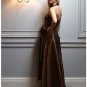 A-Line/Princess Halter Top Floor-Length Satin Bridesmaid dress for brides new Style(BMD0048)