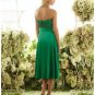 A-Line/Princess Strapless Knee-length Satin Bridesmaid dress for brides new Style(BMD0037)