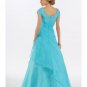 A-Line/Princess Scoop Floor Length Organza Bridesmaid Dresses for brides new style(BMD0222)