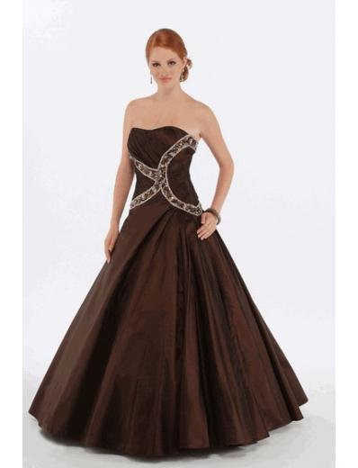 A-Line/Princess Strapless Floor Length Satin Bridesmaid Dresses for brides new style(BMD0224)