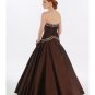 A-Line/Princess Strapless Floor Length Satin Bridesmaid Dresses for brides new style(BMD0224)
