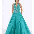 A-Line/Princess halter top Floor Length Satin Bridesmaid dress for brides new Style(BMD0229)