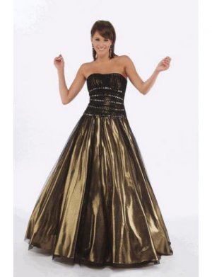 A-Line/Princess Strapless Floor Length Satin Bridesmaid Dresses for brides new style(BMD0226)