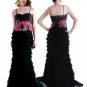 Column/Sheath spaghetti straps Sweeping Train Chiffon Bridesmaid dress for brides new Style(BMD0090)