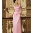 Column/Sheath Bateau Floor-Length Satin Bridesmaid dress for brides new Style(BMD0010)