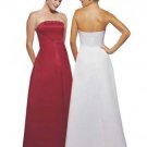 A-Line/Princess Strapless Floor-Length Satin Bridesmaid dress for brides new Style(BMD0002)