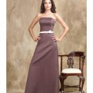 A-Line/Princess Strapless Floor-Length Satin Bridesmaid dress for brides new Style(BMD0005)