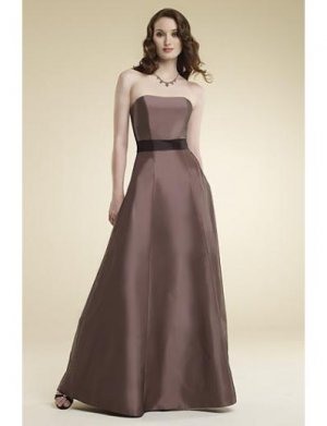 A-Line/Princess Strapless Floor-Length Satin Bridesmaid dress for brides new Style(BMD0014)