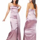 Column/Sheath spaghetti straps Floor Length Satin Bridesmaid dress for brides new Style(BMD0092)