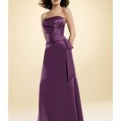 A-Line/Princess Strapless Floor-Length Satin Bridesmaid dress for brides new Style(BMD0021)