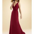 A-Line/Princess V-Neck Floor-Length Satin Bridesmaid dress for brides new Style(BMD0023)