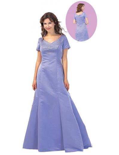 A-Line/Princess V-neck Floor Length Satin Bridesmaid dress for brides new Style(BMD0096)