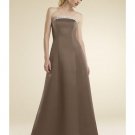 A-Line/Princess Strapless Floor-Length Satin Bridesmaid dress for brides new Style(BMD0017)