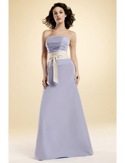 A-Line/Princess Strapless Floor-Length Satin Bridesmaid dress for brides new Style(BMD0018)