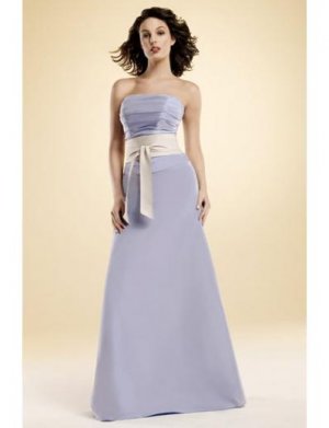 A-Line/Princess Strapless Floor-Length Satin Bridesmaid dress for brides new Style(BMD0018)