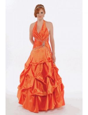 A-Line/Princess halter top Floor Length Satin Bridesmaid dress for brides new Style(BMD0230)