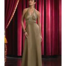 A-Line/Princess Halter Top Floor-Length Satin Bridesmaid dress for brides new Style(BD0052)