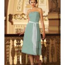 A-Line/Princess Strapless Tea-Length Satin Bridesmaid dress for brides new Style(BMD0301)