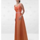 A-Line/Princess Scoop Floor Length Satin Bridesmaid Dresses for brides new style(BD0139)