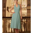 A-Line/Princess Halter Top Knee-length Satin Bridesmaid dress for brides new Style(BMD0302)