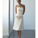 A-Line/Princess Strapless Knee-length Satin Bridesmaid Dresses for brides new style(BD0091)