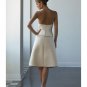 A-Line/Princess Strapless Knee-length Satin Bridesmaid Dresses for brides new style(BD0091)