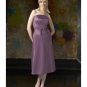 A-Line/Princess Strapless Tea-length Satin Bridesmaid dress for brides new Style(BD0044)