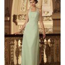 A-Line/Princess Halter Top Floor-Length Satin Bridesmaid dress for brides new Style(BD0001)