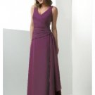 Column/Sheath V-neck Floor-length Chiffon Bridesmaid Dresses for brides new Style(BD0178)