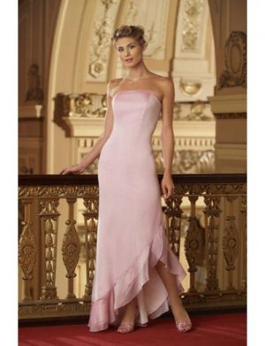 A-Line/Princess Strapless Floor-Length Chiffon Bridesmaid dress for brides new Style(BD0004)
