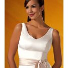 A-Line/Princess V-neck knee-length Satin Bridesmaid Dresses for brides new style(BD0095)