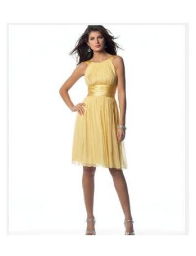 A-Line/Princess Queen Anne Tea-length Chiffon Bridesmaid Dresses for brides new style(BMD0146)