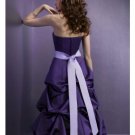 A-Line/Princess Strapless Floor-Length Satin Bridesmaid dress for brides new Style(BMD0081)