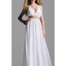 Column/Sheath Halter top Sweeping Train Chiffon Bridesmaid Dresses for brides new style(BMD0149)