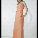 Column/sheath Strapless Floor-length Chiffon Bridesmaid Dresses for brides new Style(BD0165)