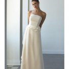 A-Line/Princess Strapless Floor Length Satin Bridesmaid Dresses for brides new style(BD0085)