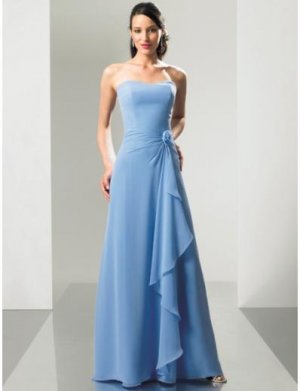 Empire Strapless Floor-length Chiffon Bridesmaid Dresses for brides new style(BMD0151)