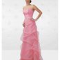 A-Line/Princess Strapless Floor Length organza Bridesmaid Dresses for brides new style(BD0136)