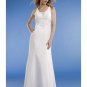 Empire Scoop Sweep train Satin wedding dress for brides new Style(WED0067)