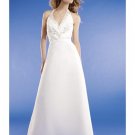 A-line/Princess Halter Top Chapel train Chiffon wedding dress for brides new Style(WED0071)