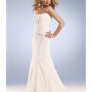 Mermaid Strapless Brush Train Satin wedding dress for brides new Style(WD0036)