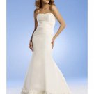 Mermaid Strapless Chapel Train Satin wedding dress for brides new Style(WED0053)