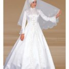 New sexy Prom/Ball/Evening Islamic Wedding Dress(MSL004) Custom Size  voile&satin