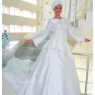 New sexy Prom/Ball/Evening Islamic Wedding Dress(MSL003) Custom Size  voile&satin