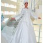 New sexy Prom/Ball/Evening Islamic Wedding Dress(MSL003) Custom Size  voile&satin