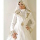 New sexy Prom/Ball/Evening Islamic Wedding Dress(MSL023) Custom Size  voile&satin