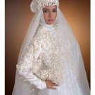 New sexy Prom/Ball/Evening Islamic Wedding Dress(MSL030) Custom Size  voile&satin